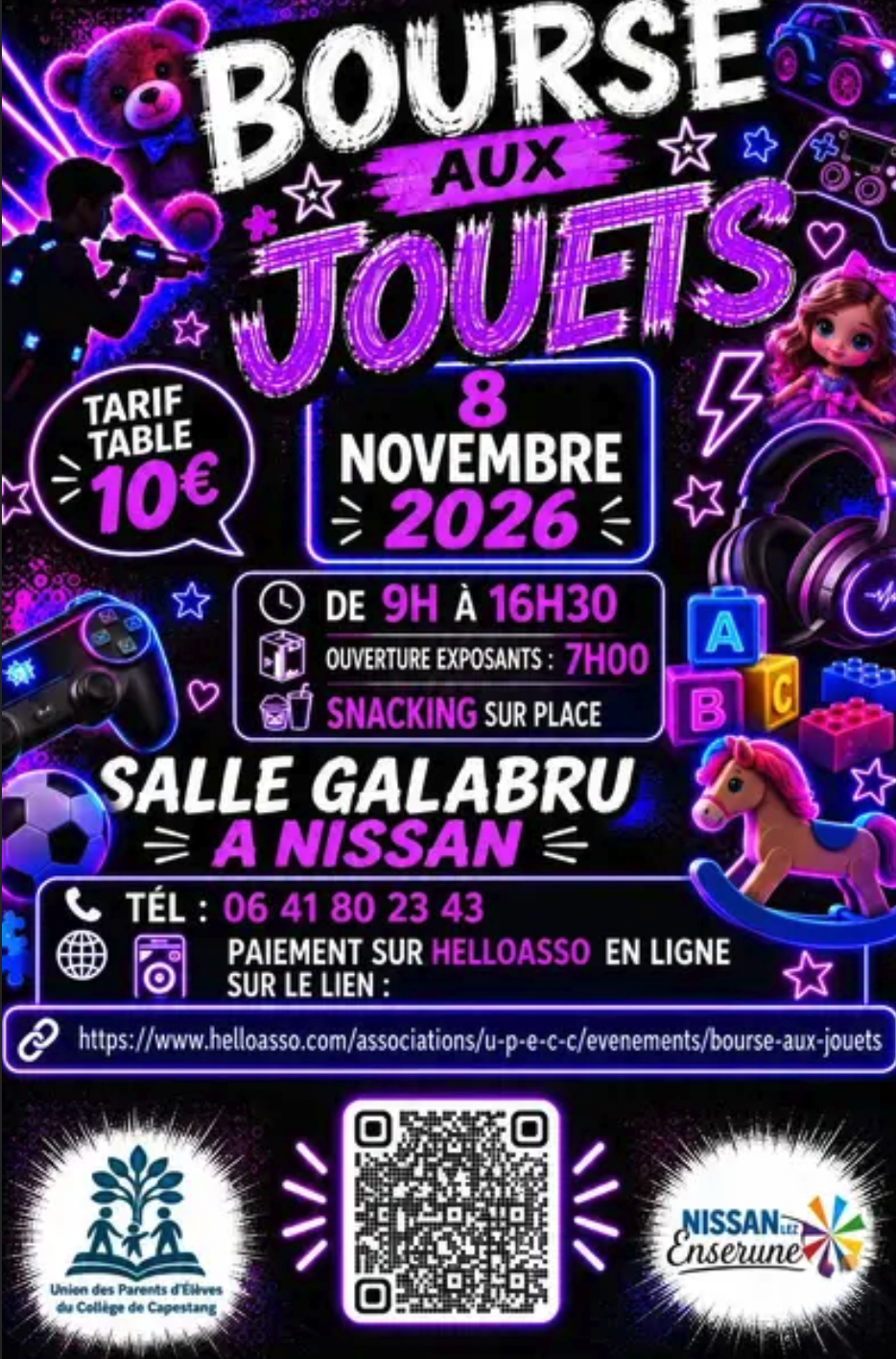 Bourse aux jouets à Nissan-lez-Enserune
