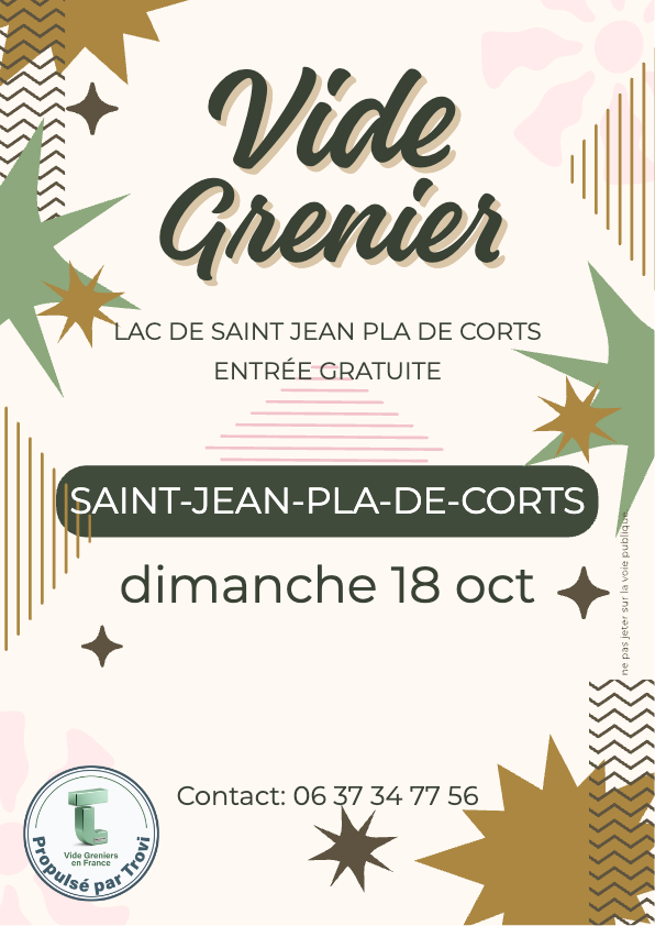 Vide grenier du lac à Saint-Jean-Pla-de-Corts