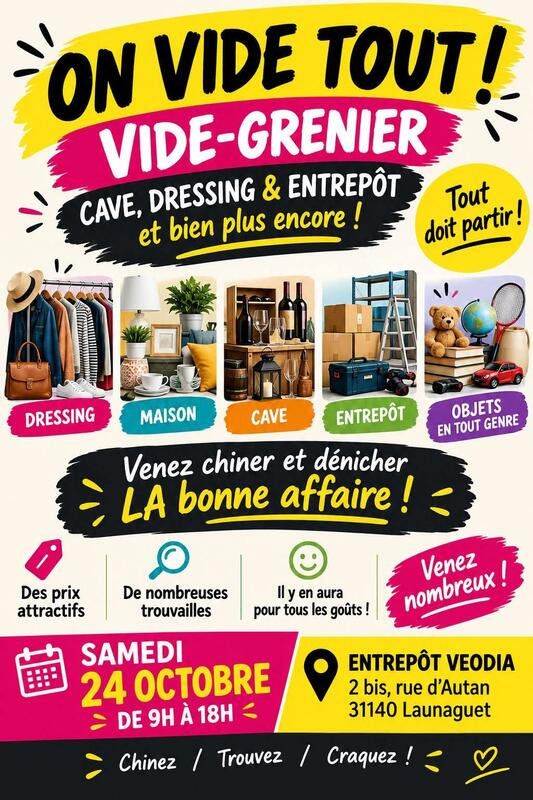 Vide entrepôt - Vide dressing à Launaguet
