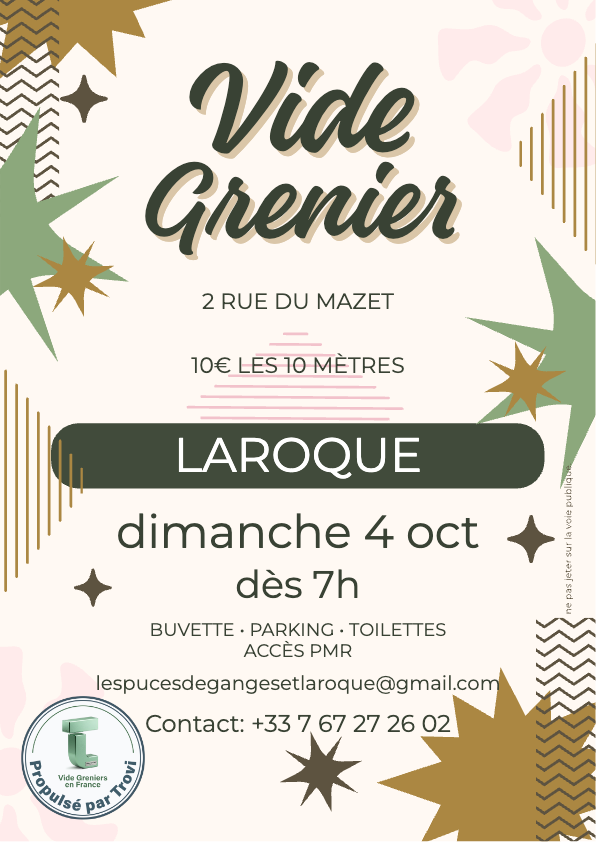 Vide grenier de Laroque