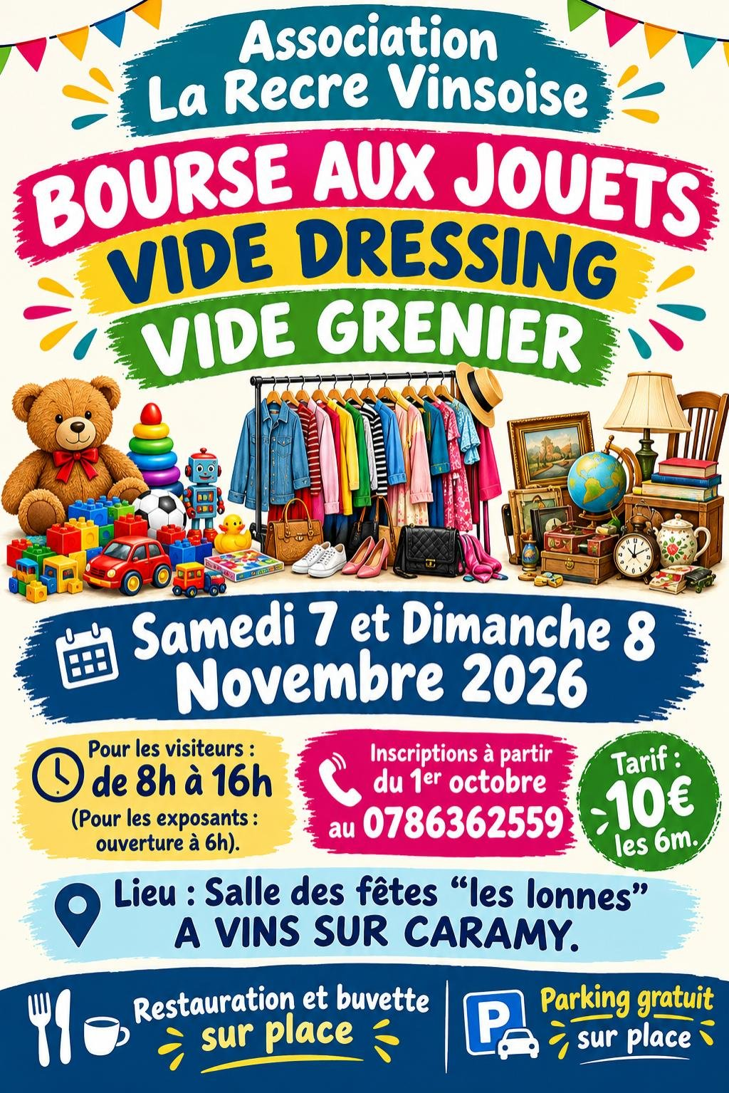 Bourse aux jouets vide grenier et vide dressing à Vins-sur-Caramy