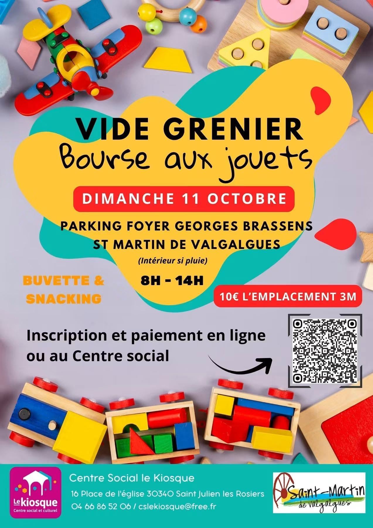 Bourse aux jouets et Vide grenier à Saint-Martin-de-Valgalgues