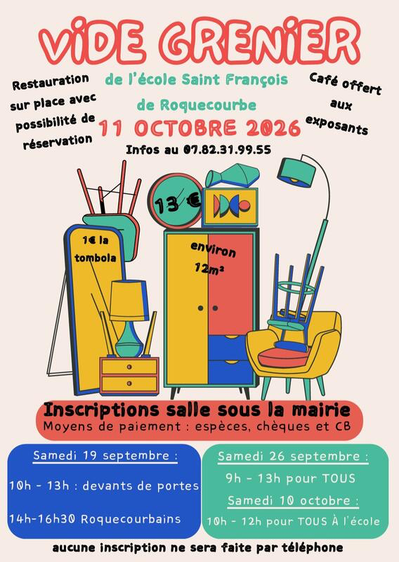 Vide Grenier de l'association des Parents d'Élèves École St