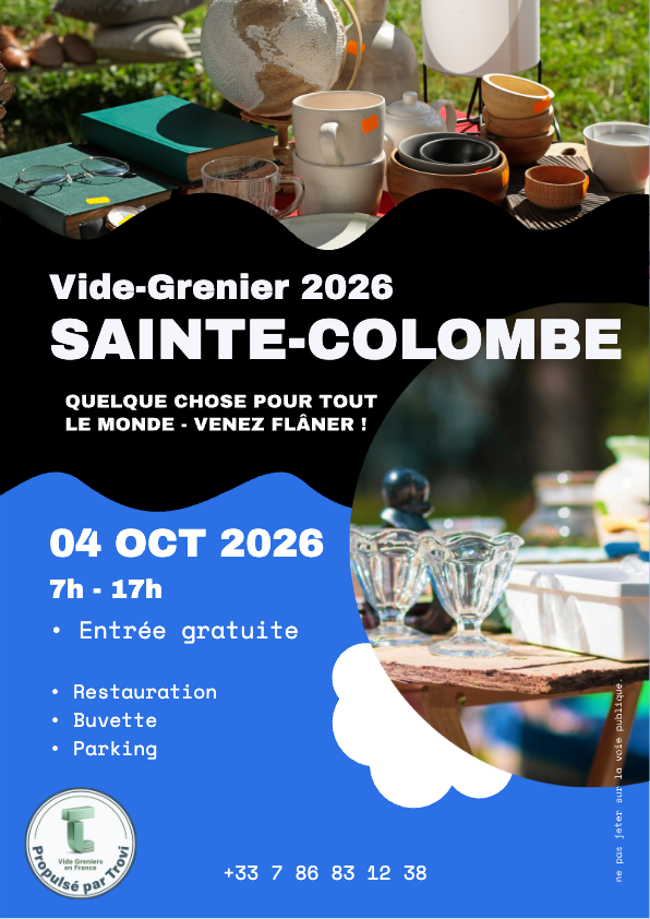 Vide grenier à Sainte-Colombe