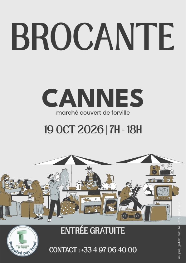 Brocante Professionnelle du Marché de Forville à Cannes