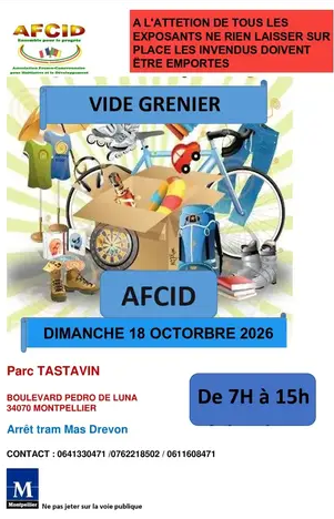 Vide grenier marché tastavin à Montpellier