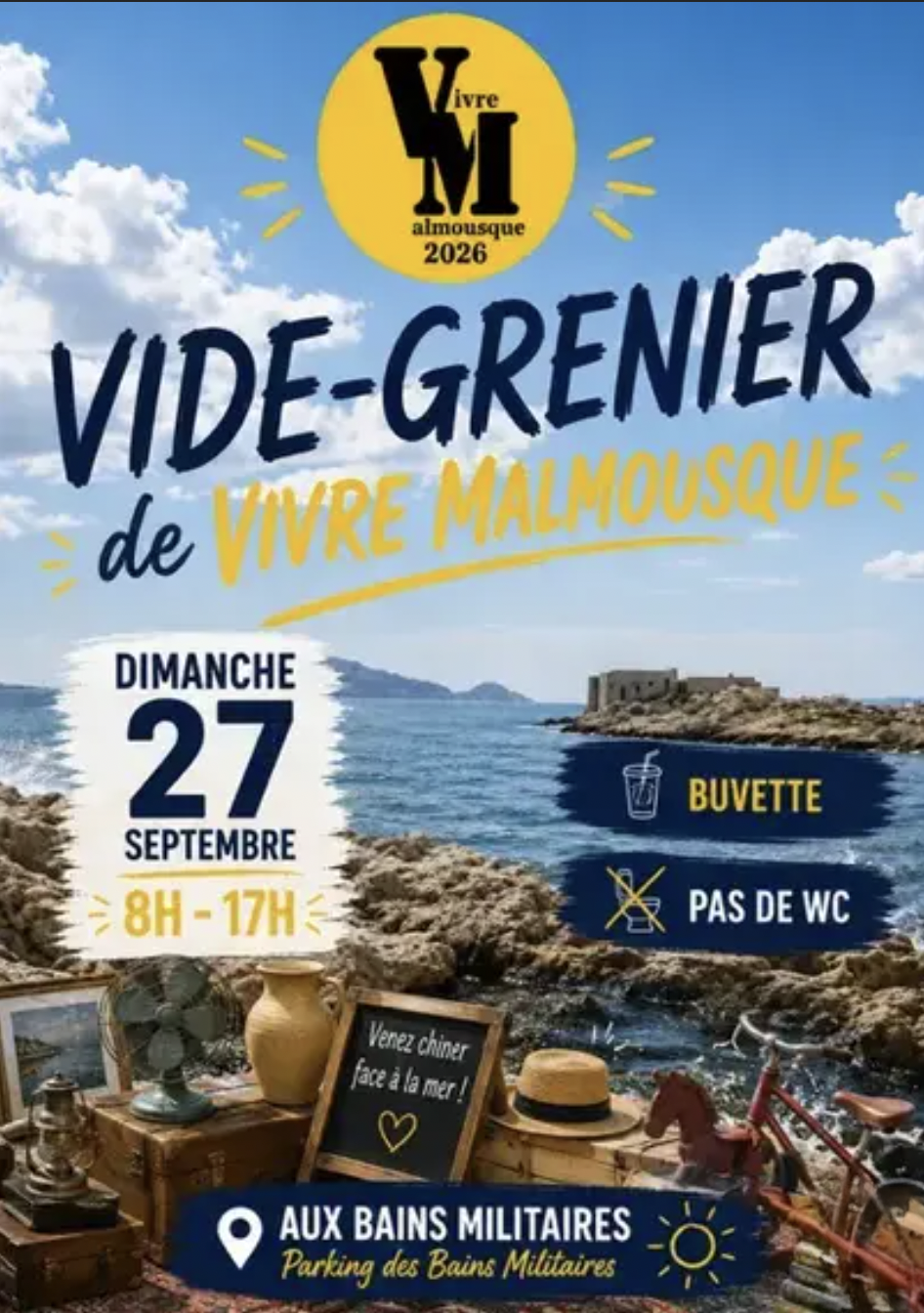 VIDE GRENIER -VIVRE MALMOUSQUE à Marseille