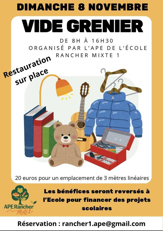 Vide-grenier APE RANCHER 1 à Nice
