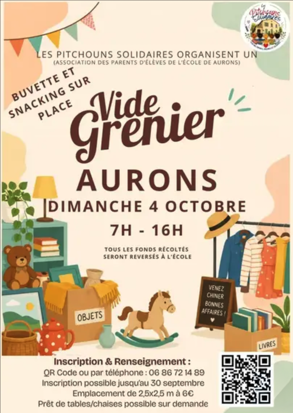 Vide grenier des Pitchouns Solidaires