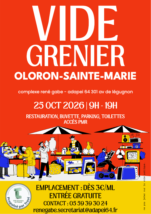 VIDE GRENIER à Oloron-Sainte-Marie