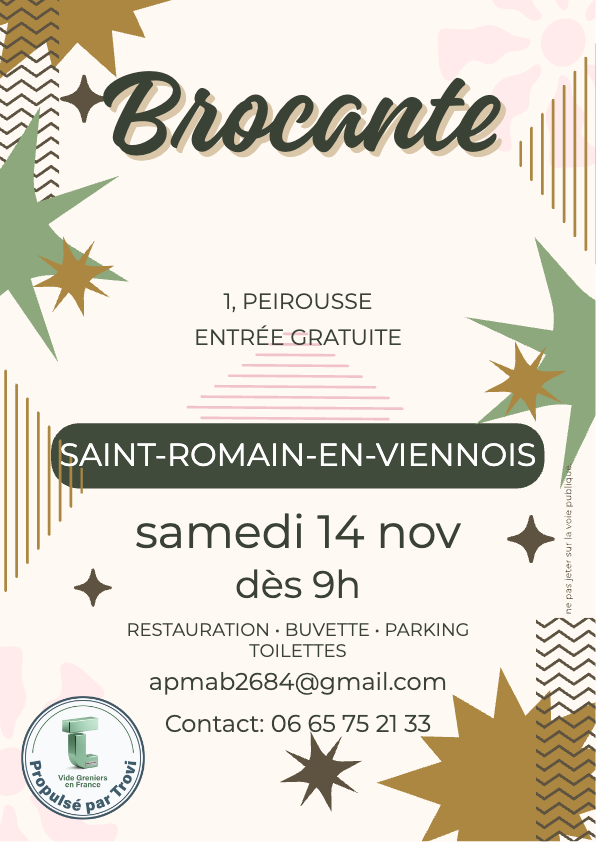 Salon Brocante antiquités, vintage avec Bouquinistes à Saint-Romain-en-Viennois
