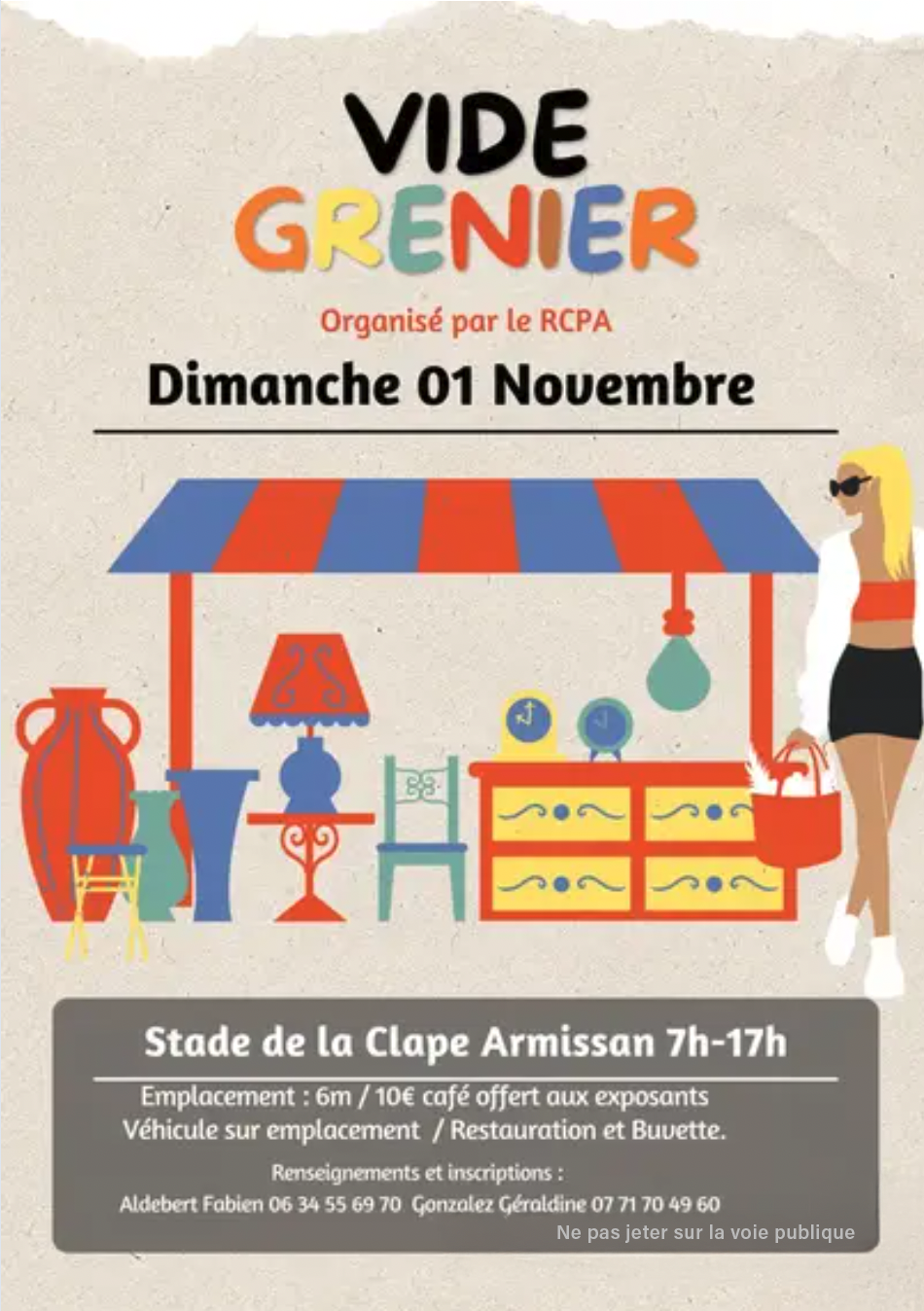Vide grenier à Armissan