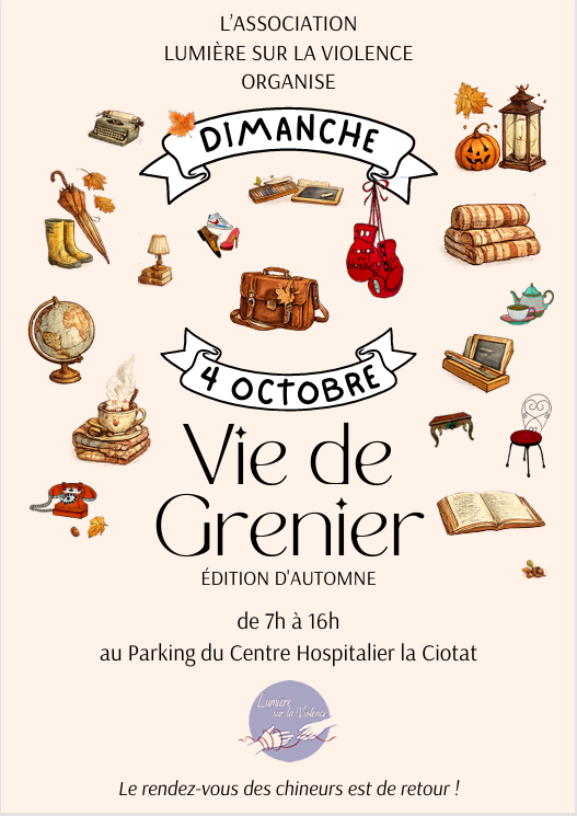 "Vie de Grenier" solidaire de l'association Lumière sur la Violence