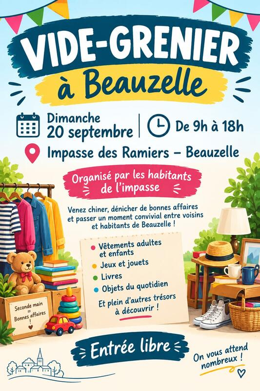 Vide grenier Beauzelle