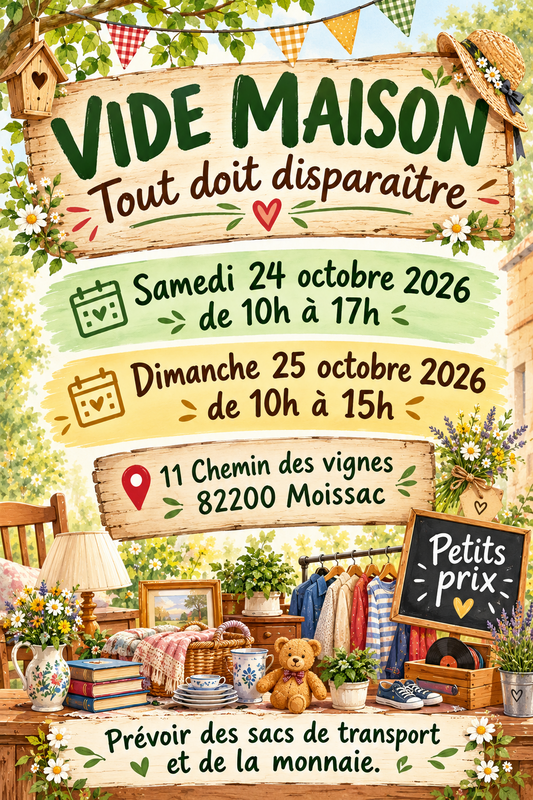 Vide Maison à Moissac