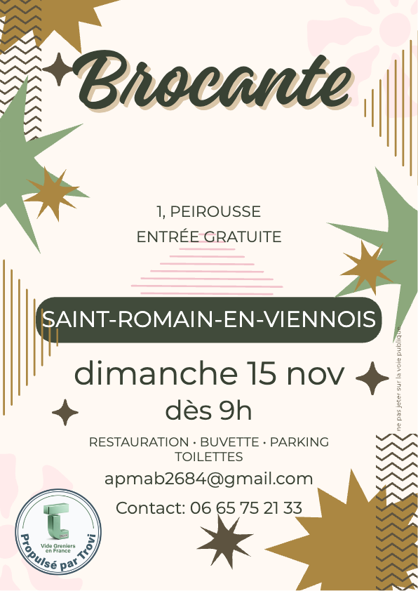 Salon Brocante antiquités, vintage avec Bouquinistes à Saint-Romain-en-Viennois