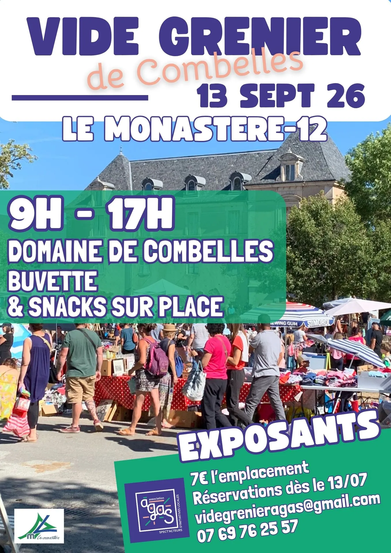 Grand Vide-Grenier agas au Domaine de Combelles
