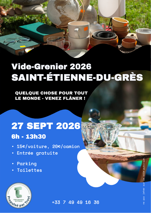 Très grand vide grenier Saint Étienne du grès