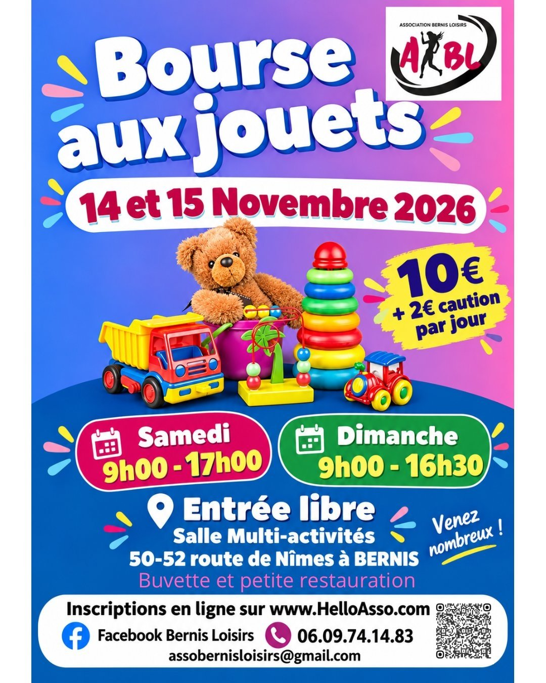 BOURSE AUX JOUETS à Bernis
