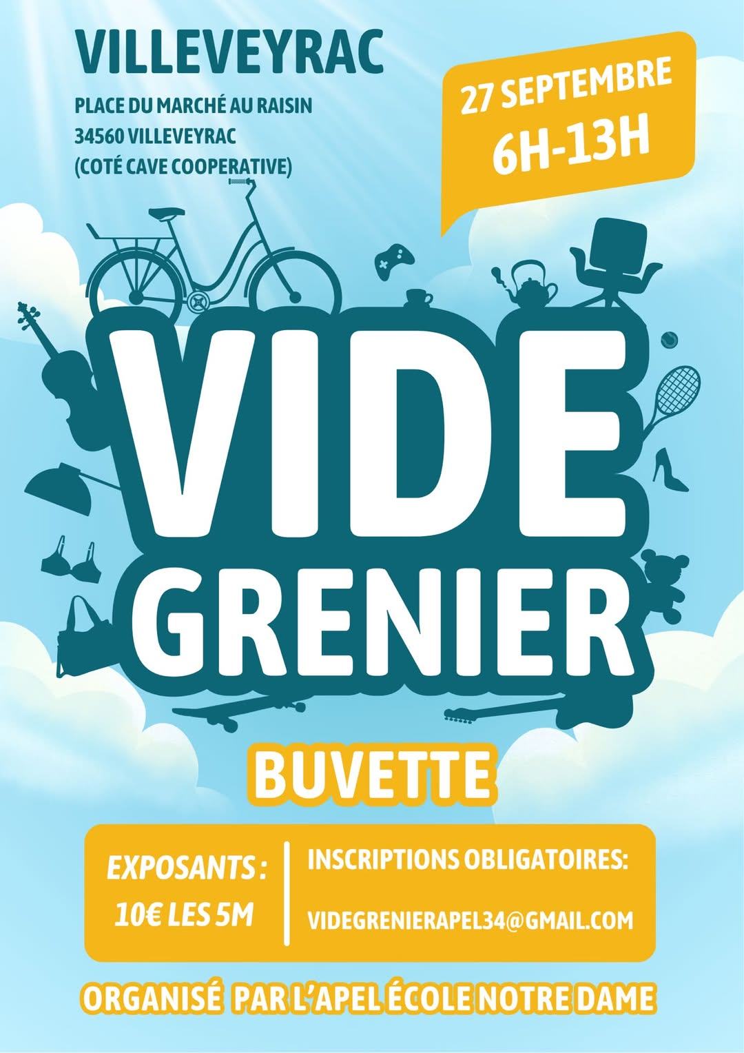 Vide grenier | Villeveyrac