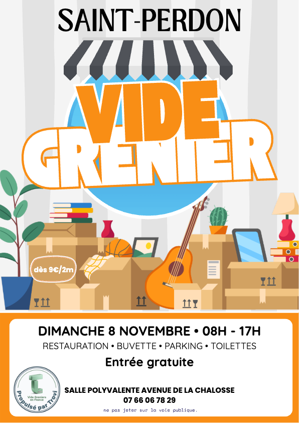 VIDE GRENIER BROCANTE à Saint-Perdon