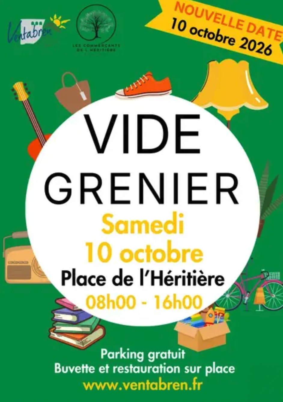 2ème vide grenier de l'Héritière à Ventabren