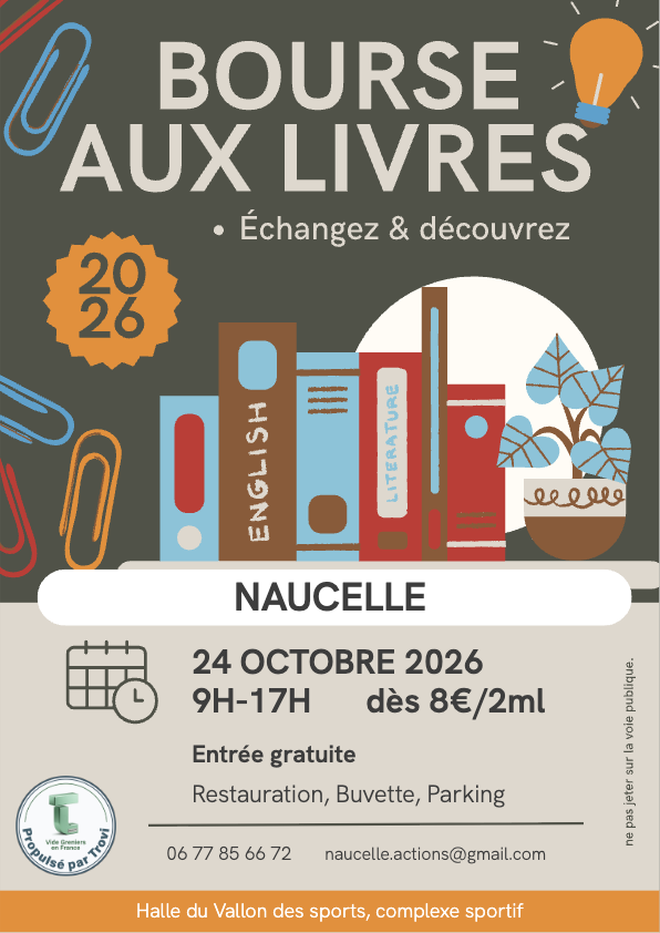 Bourse aux livres, BDs, DVDs, CDs et vinyls à Naucelle