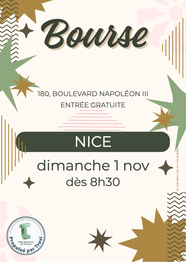Brocante Eglise St Marc à Nice