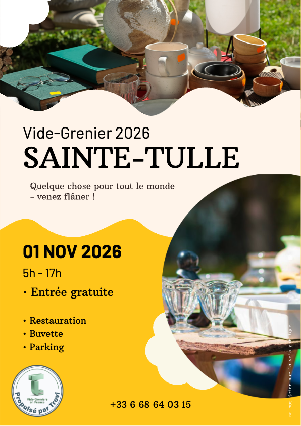 BROCANTE VIDE GRENIER à Sainte-Tulle