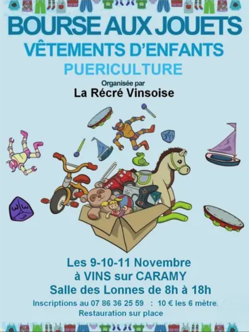 Bourse aux jouets et puériculture à Vins-sur-Caramy