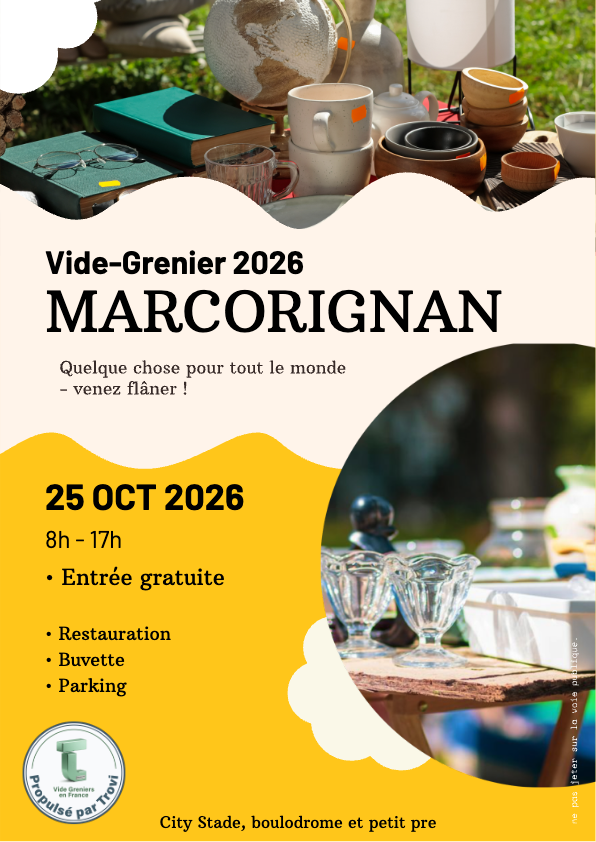 Vide grenier au profit du téléthon à Marcorignan