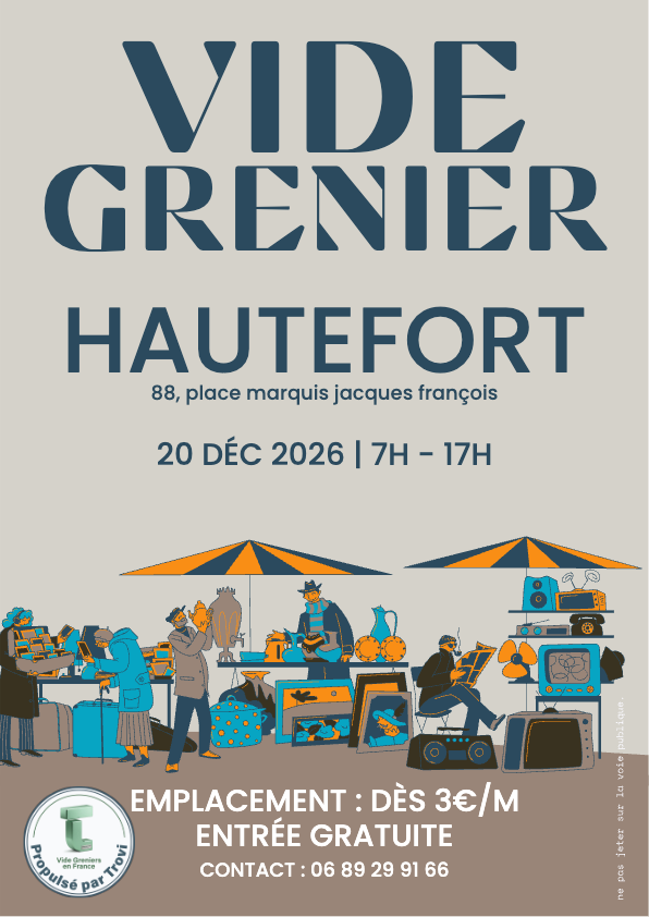 Vide grenier et brocante au pied du chateau à Hautefort