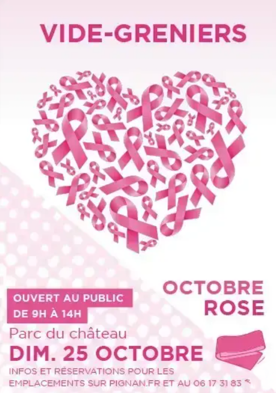 Vide-grenier Octobre rose à Pignan