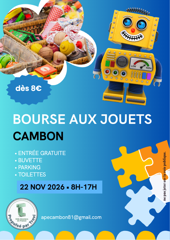 Bourse aux jouets à Cambon