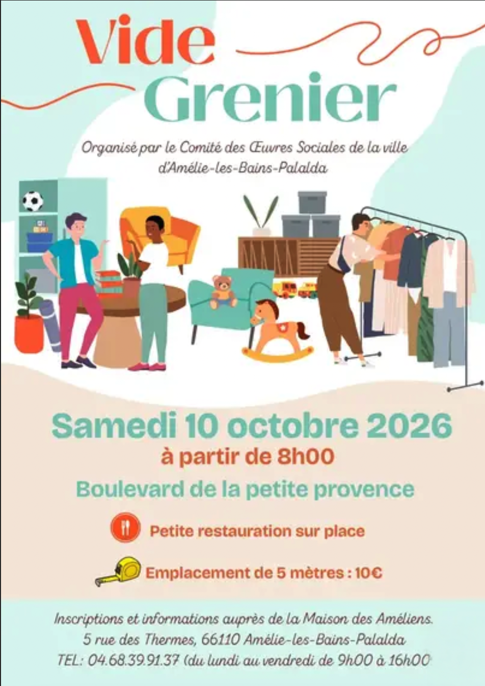 Vide grenier à Bages