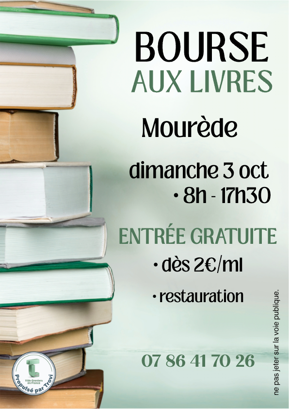 Bourse au livres, vieux papiers, cd dvd vinyle et jeux à Mourède
