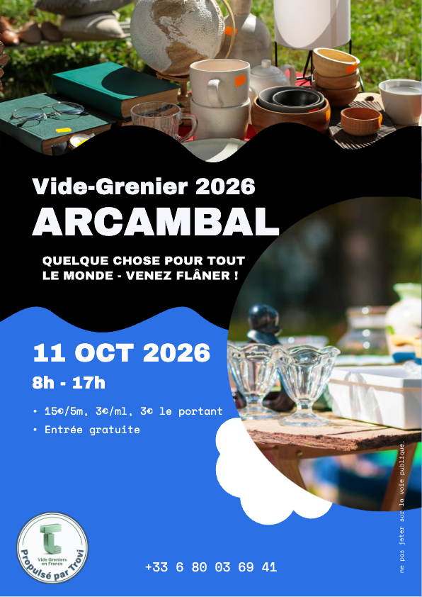 Brocante vide grenier à Arcambal
