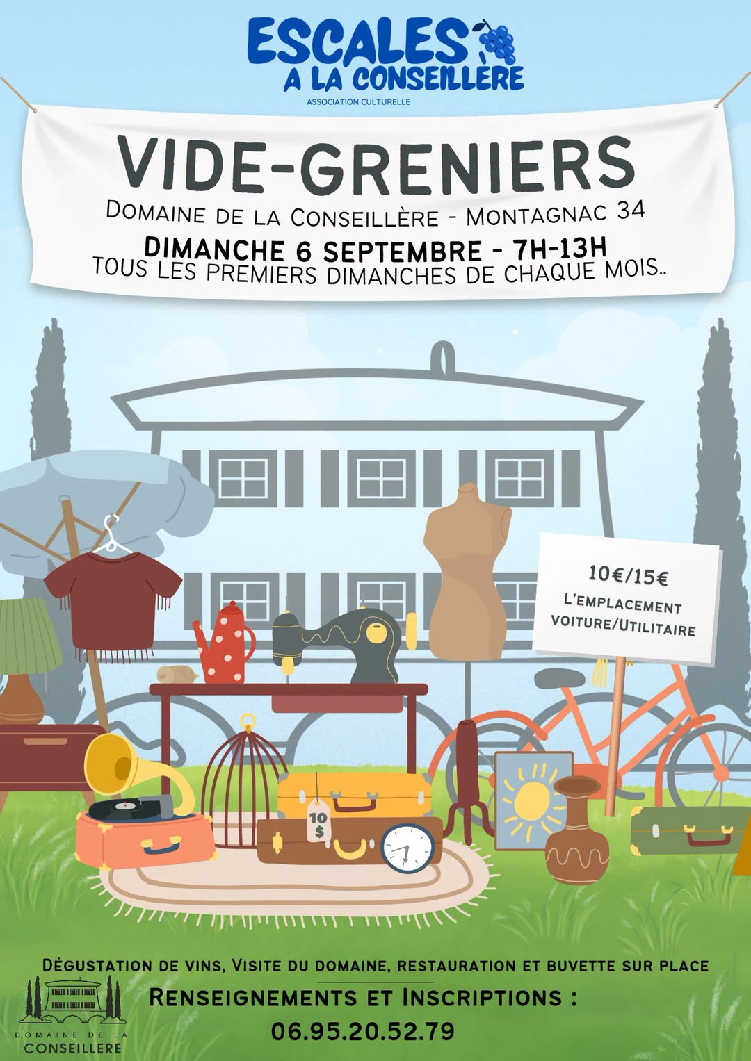 Vide-greniers dans un Domaine !