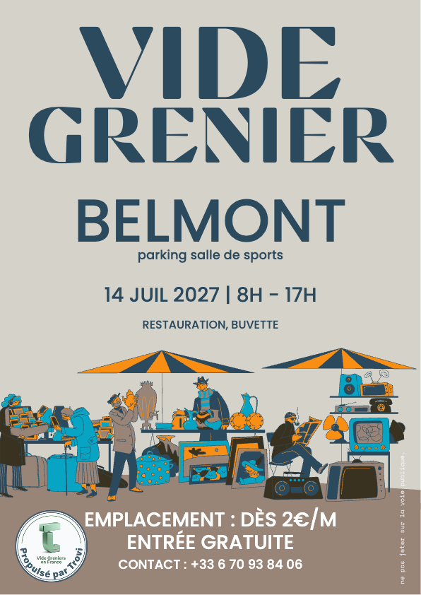 Vide-grenier du 14 juillet à Belmont