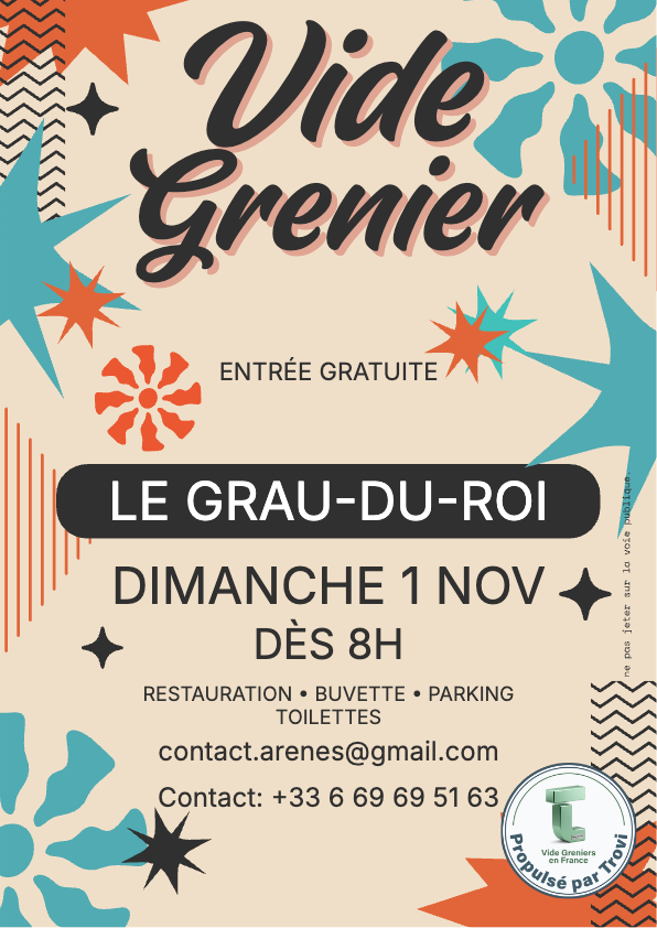 Vide grenier vide dressing à Le Grau-du-Roi