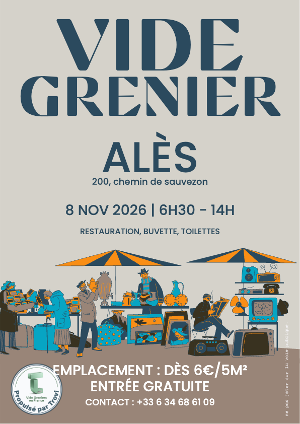 Vide grenier rugby à Alès
