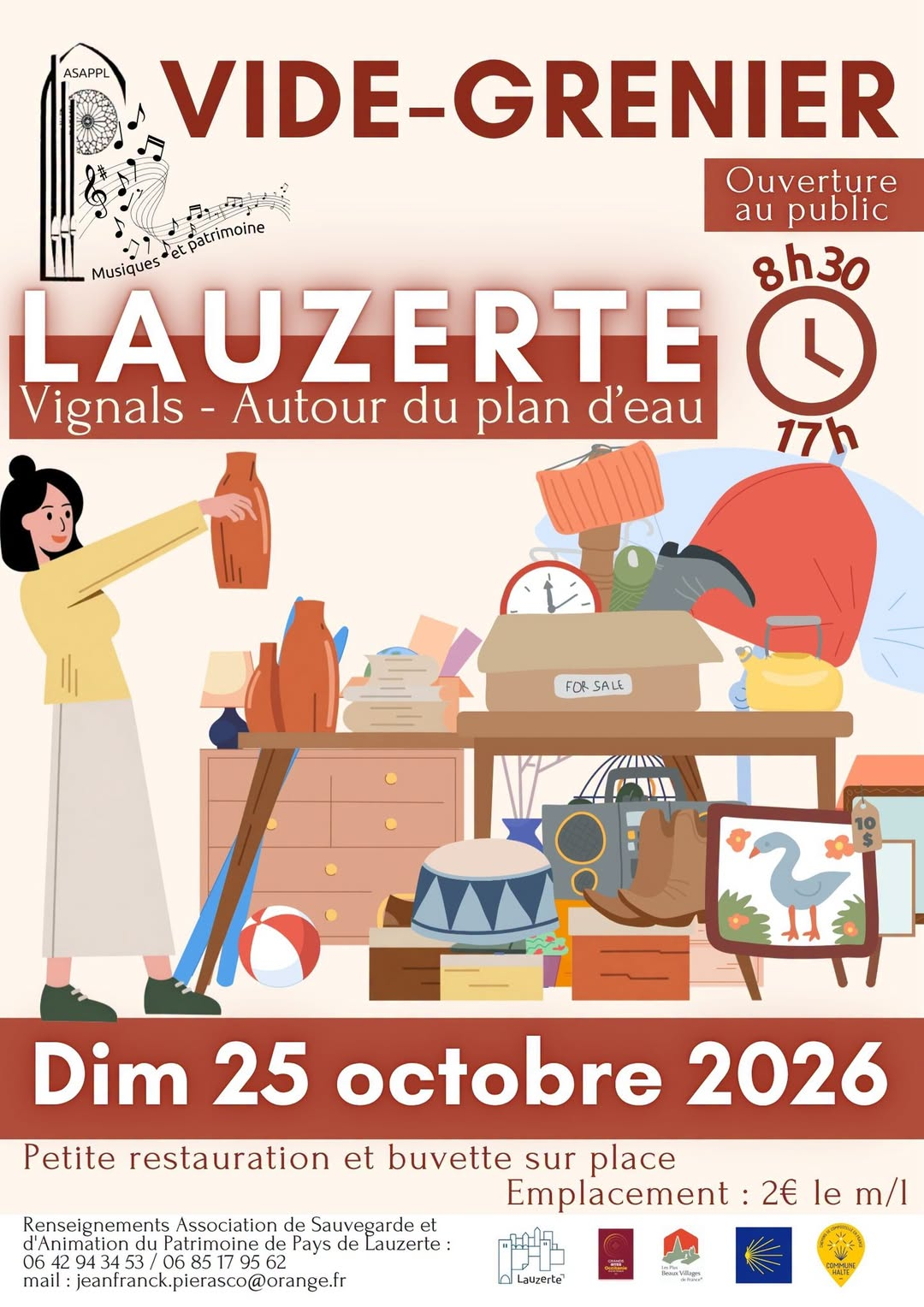 Vide-grenier à Lauzerte
