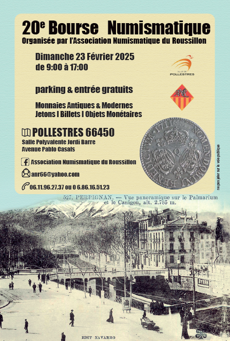 22ème bourse numismatique a Pollestres