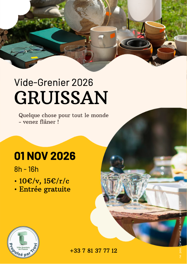 Vide grenier à Gruissan
