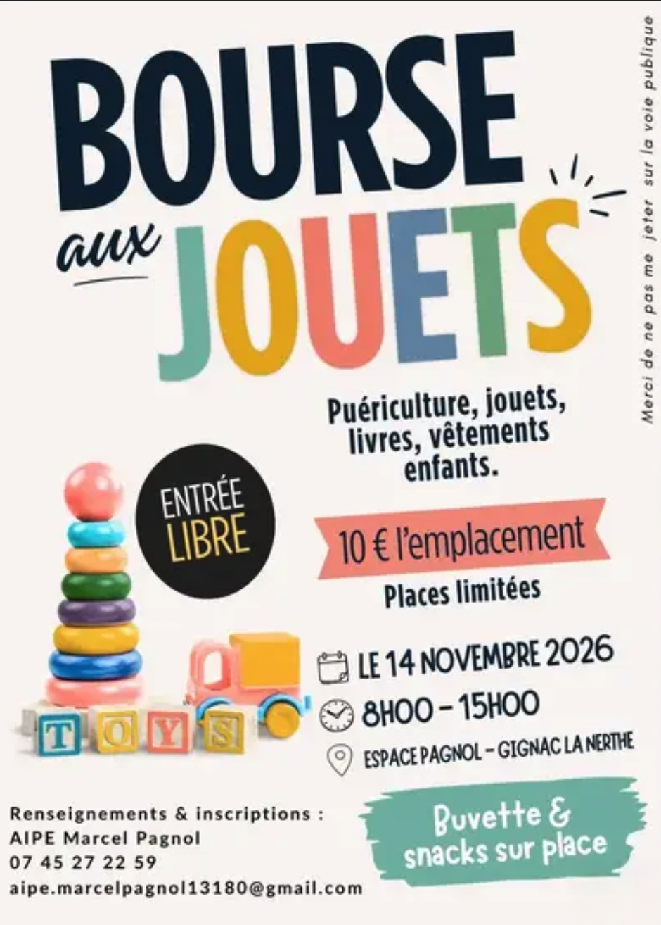 Bourse aux jouets à Gignac-la-Nerthe