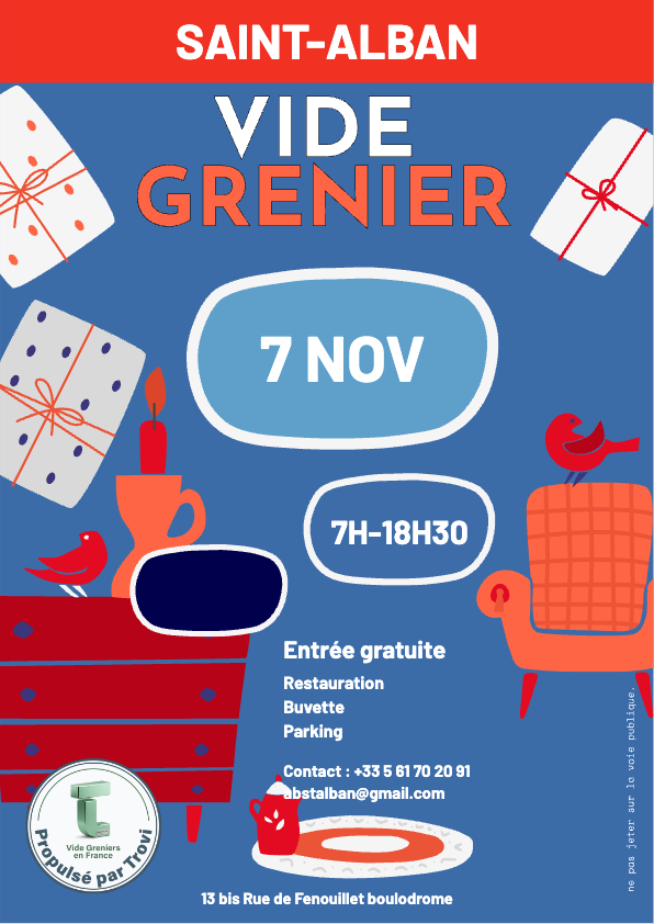 VIDE GRENIER ABSA BOULODROME PETANQUE à Saint-Alban