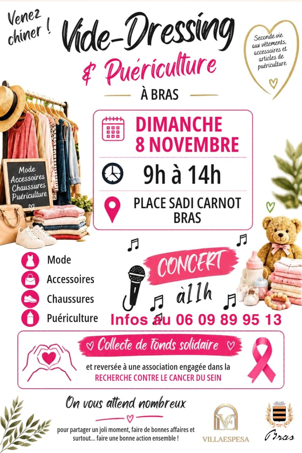 Vide dressing & puériculture à Bras