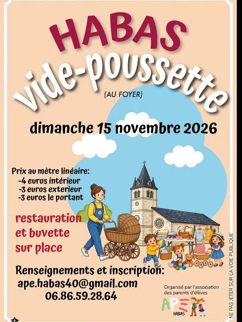 Vide Grenier de l'école à Habas