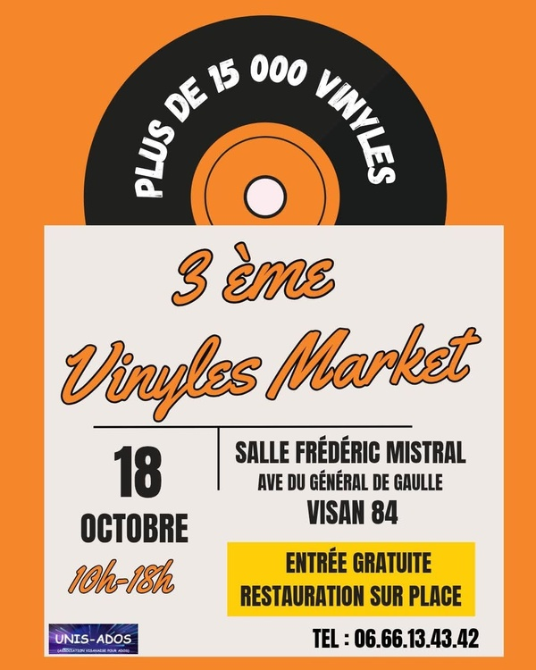 Visan Vinyl Market 3ème édition à Visan