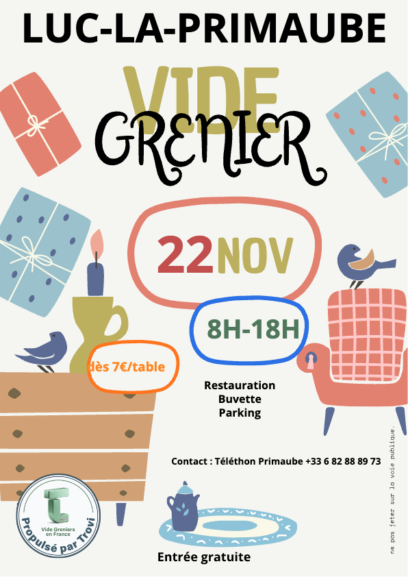 Vide Grenier à Luc-la-Primaube